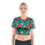 Flame Swirls Cotton Crop Top