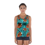 Flame Swirls Sport Tank Top 