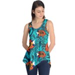 Flame Swirls Sleeveless Tunic