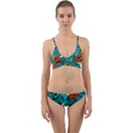 Flame Swirls Wrap Around Bikini Set