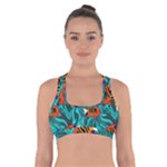 Flame Swirls Cross Back Sports Bra