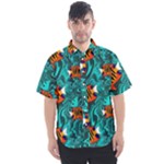 Flame Swirls Men s Short Sleeve Shirt