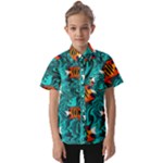 Flame Swirls Kids  Short Sleeve Shirt