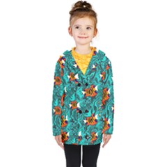 Kids  Double Breasted Button Coat 