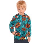 Flame Swirls Kids  Hooded Pullover