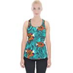 Flame Swirls Piece Up Tank Top