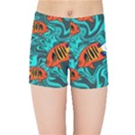 Flame Swirls Kids  Sports Shorts