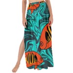 Flame Swirls Maxi Chiffon Tie-Up Sarong