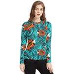 Flame Swirls Women s Long Sleeve Rash Guard