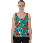 Flame Swirls Velvet Tank Top