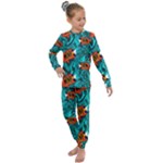 Flame Swirls Kids  Long Sleeve Set 