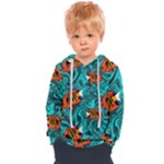 Flame Swirls Kids  Overhead Hoodie