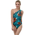 Flame Swirls To One Side Swimsuit