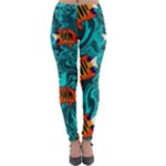 Flame Swirls Lightweight Velour Leggings