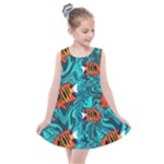 Flame Swirls Kids  Summer Dress