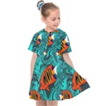 Flame Swirls Kids  Sailor Dress