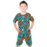 Flame Swirls Kids  T-Shirt and Shorts Set