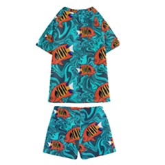 Kids  Swim T-Shirt and Shorts Set 