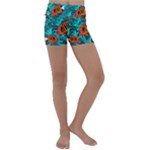 Flame Swirls Kids  Lightweight Velour Yoga Shorts