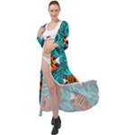 Flame Swirls Maxi Chiffon Beach Wrap