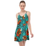 Flame Swirls Summer Time Chiffon Dress