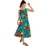 Flame Swirls Summer Maxi Dress