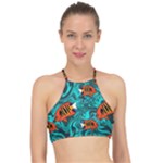 Flame Swirls Halter Bikini Top