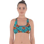 Flame Swirls Cross Back Hipster Bikini Top 