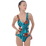 Flame Swirls Side Cut Out Swimsuit