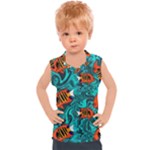 Flame Swirls Kids  Sport Tank Top