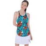 Flame Swirls Racer Back Mesh Tank Top