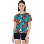 Flame Swirls Open Back Sport T-Shirt