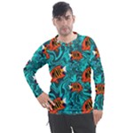 Flame Swirls Men s Pique Long Sleeve T-Shirt