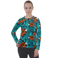 Flame Swirls Women s Long Sleeve Raglan T