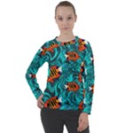 Flame Swirls Women s Long Sleeve Raglan T-Shirt