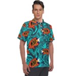 Flame Swirls Men s Polo T-Shirt