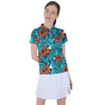 Flame Swirls Women s Polo T-Shirt