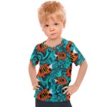 Flame Swirls Kids  Sports T-Shirt