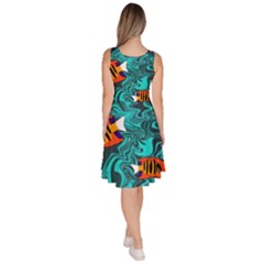 Knee Length Skater Dress With Pockets 