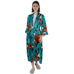 Maxi Satin Kimono 