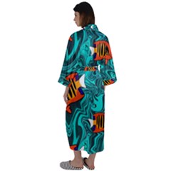 Maxi Satin Kimono 