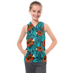 Kids  Sleeveless Hoodie 