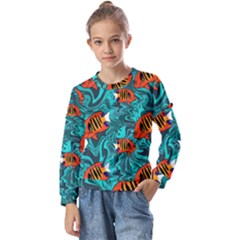 Kids  Long Sleeve T-Shirt with Frill  