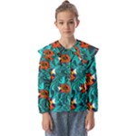 Flame Swirls Kids  Peter Pan Collar Blouse