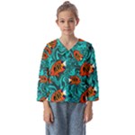 Flame Swirls Kids  Sailor Shirt