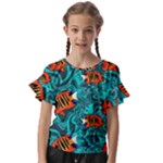 Flame Swirls Kids  Cut Out Flutter Sleeves