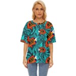 Flame Swirls Oversized Basic T-Shirt