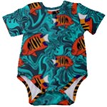 Flame Swirls Baby Short Sleeve Bodysuit