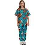 Flame Swirls Kids  T-Shirt and Pants Sports Set