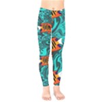 Flame Swirls Kids  Classic Winter Leggings